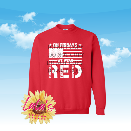 Remember Everyone Deployed R.E.D. Friday Shirt