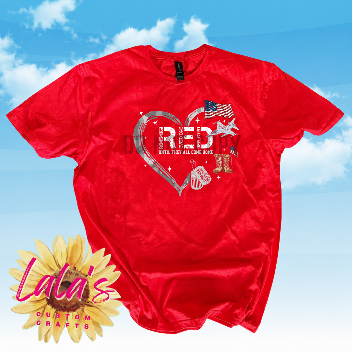 R.E.D. Heart — Until They All Come Home Shirt
