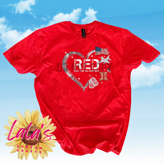 R.E.D. Heart — Until They All Come Home Shirt