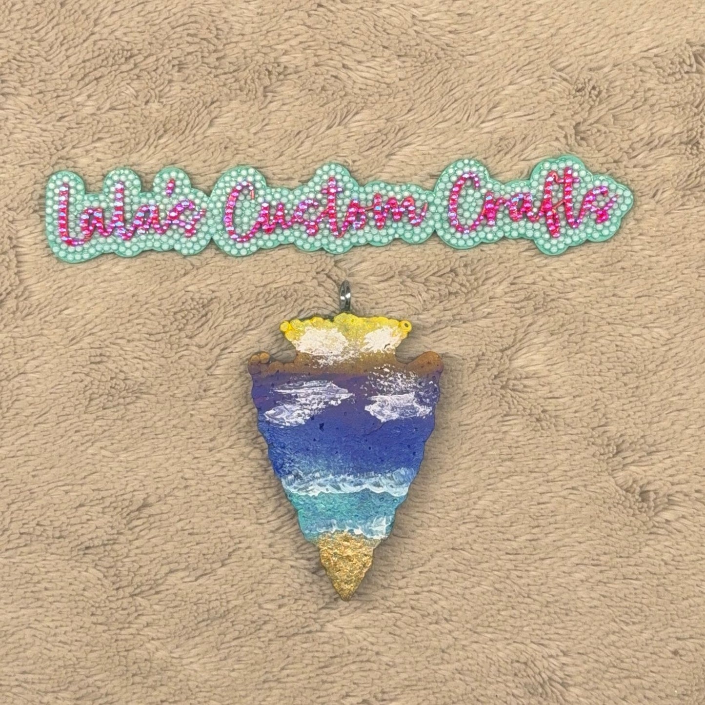 Beach Sunset Arrowhead Freshie